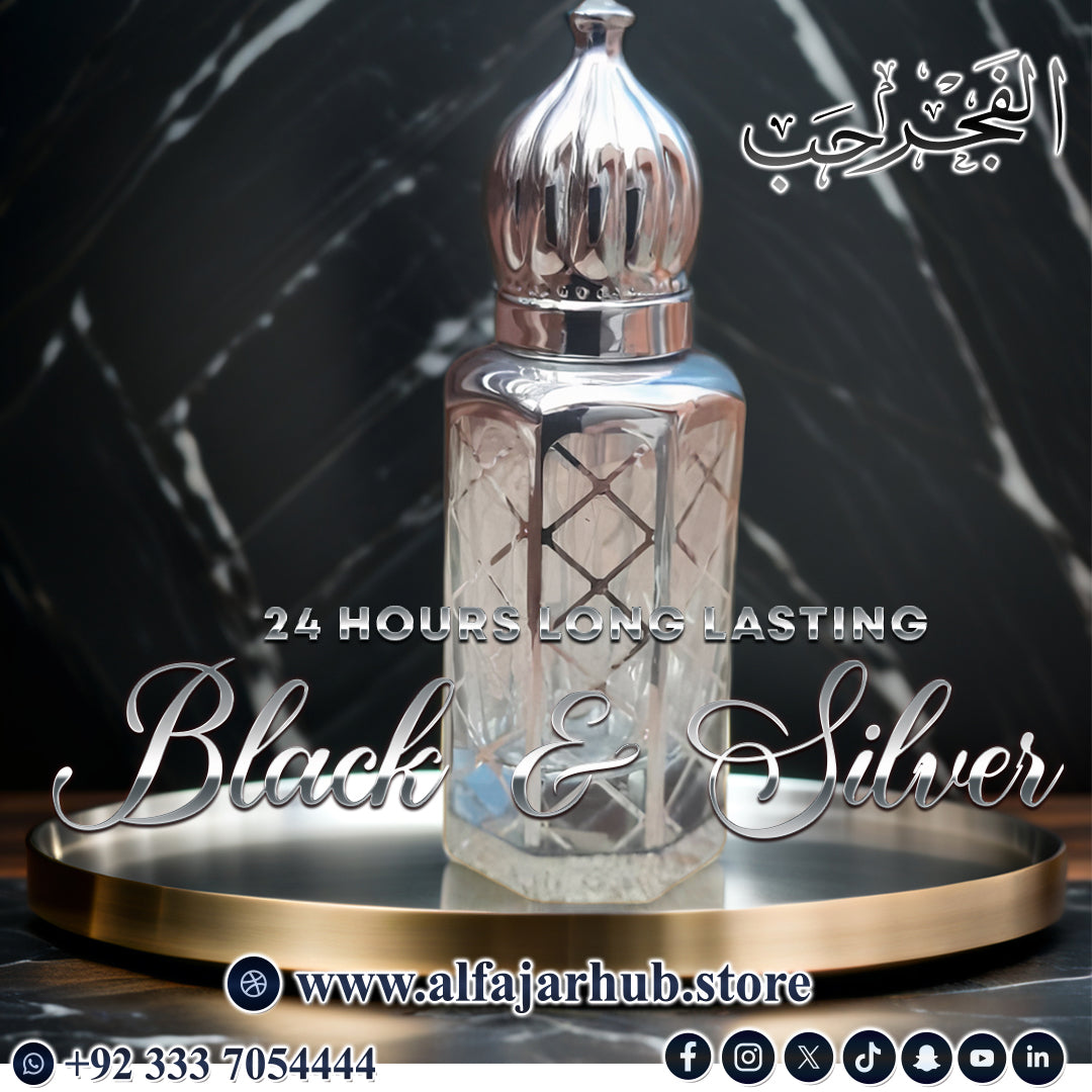 Black & Silver - Premium Quality - 6 ML